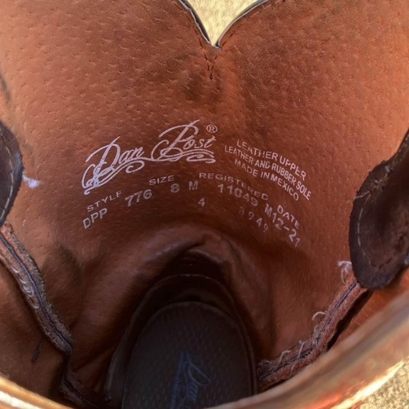 Dan Post Womens Boots 8M - Picture 6 of 9